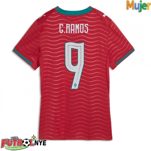 Camiseta Portugal Goncalo Ramos #9 Primera Equipación para mujer Mundial 2026 manga corta